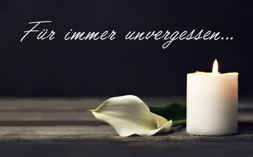 WIR GEDENKEN UNSEREM LIEBEN KOLLEGEN…