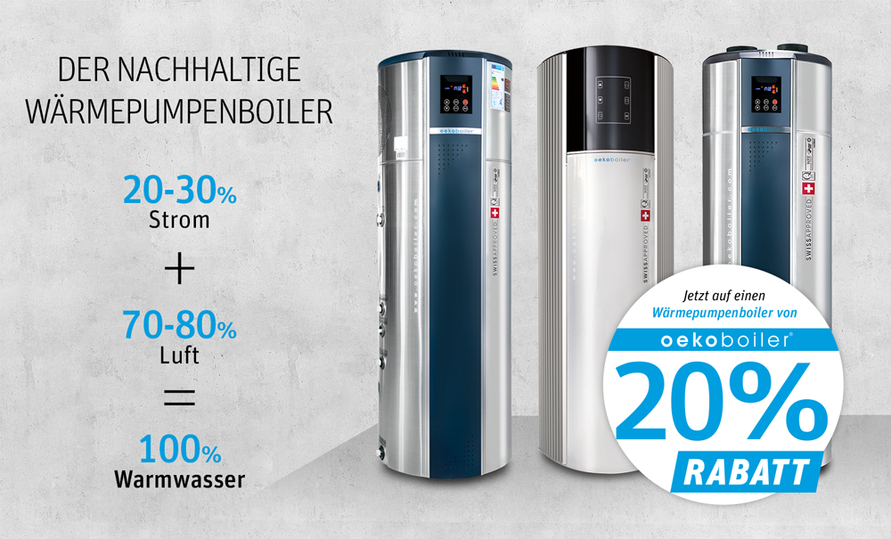JETZT MIT OEKOBOILER DOPPELT SPAREN!