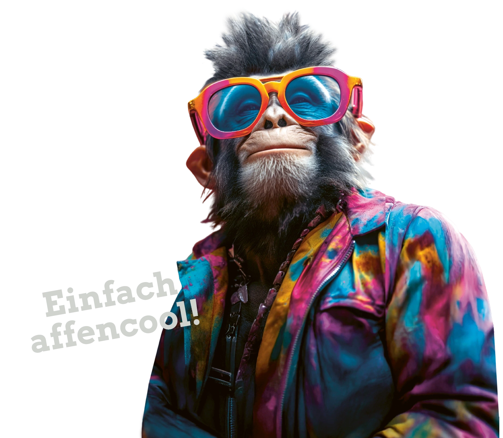 Illustration Affe für Weiterempfehlungs-Aktion